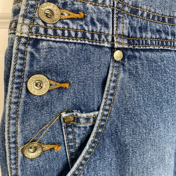 Vintage Levis Silvertab Overalls Denim Straight Loose Blue Mens Medium Carpenter